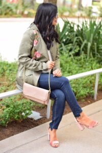 embroidered utility jacket