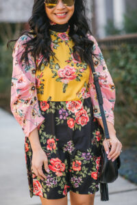 mixed-floral-print-dress