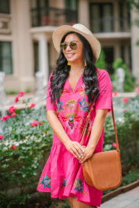 hot-pink-embroidered-dress