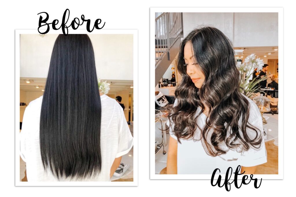 bayalage-highlight-before-and-after-jet-black-hair