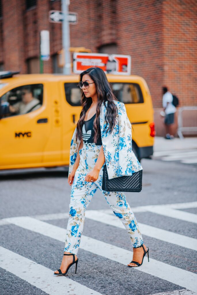 Floral Suit Athleisure Style