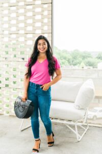 roselyn-pink-flutter-sleeve-tee