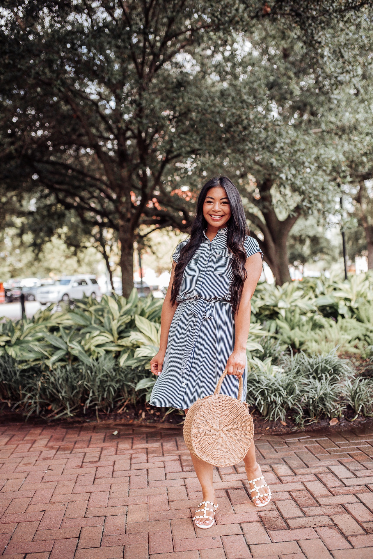 striped-shirtdress