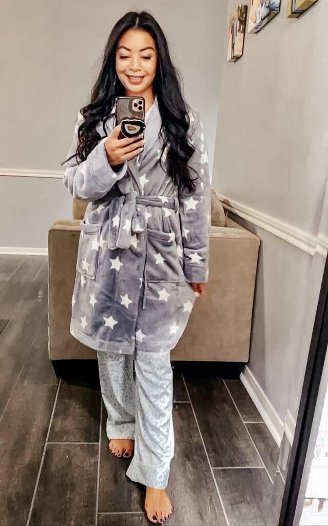 amazon-leopard-print-pajamas-star-print-robe