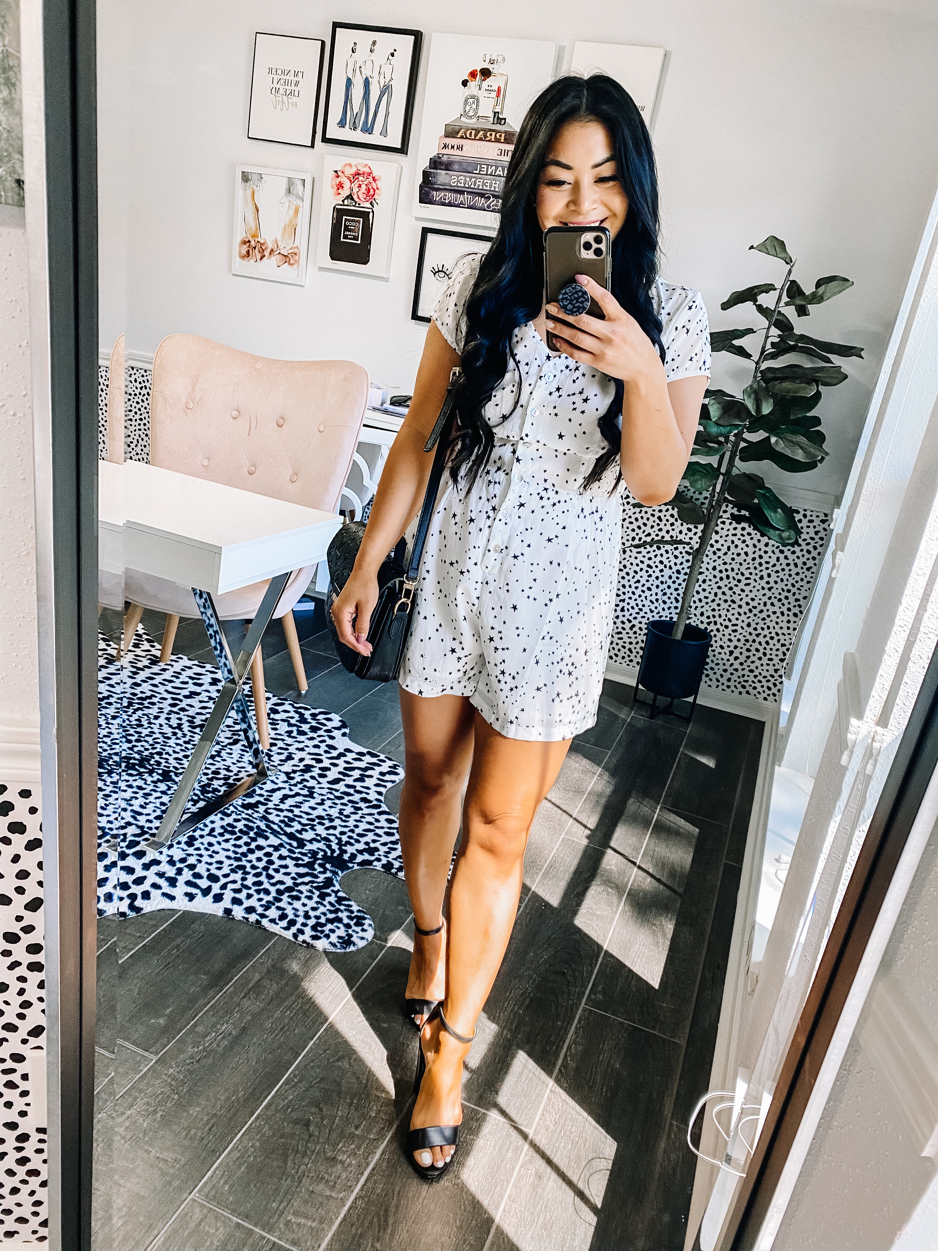 star print romper