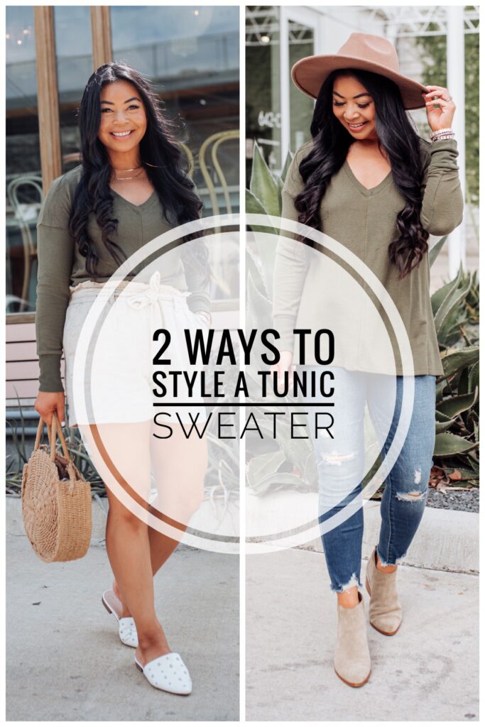 how to style a tunic sweater