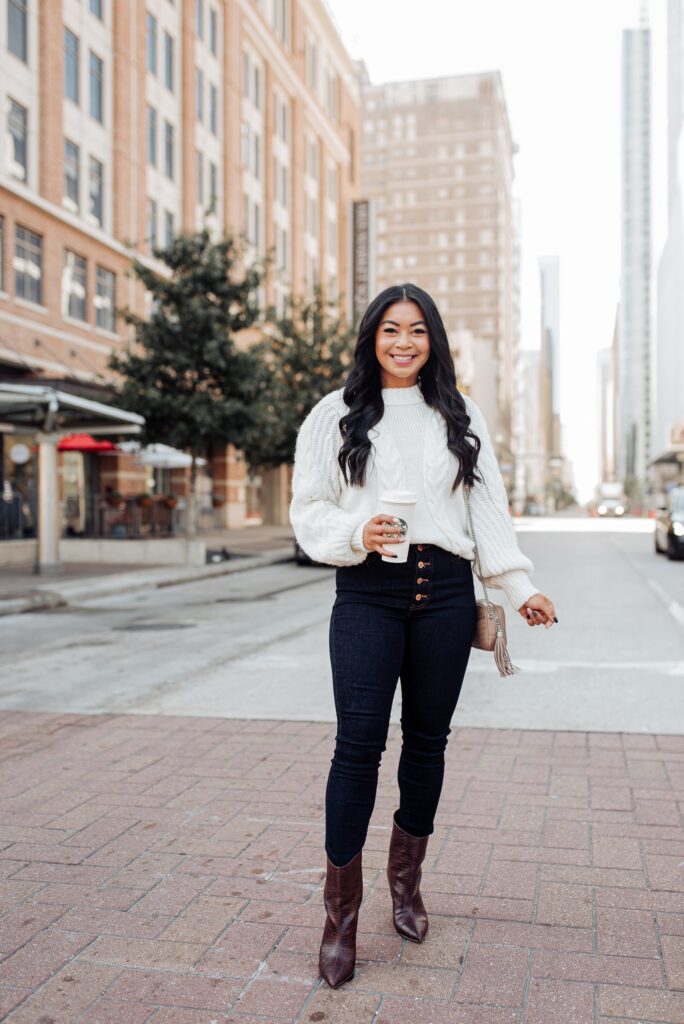 cable knit sweater