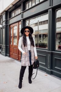 how to style a long vest