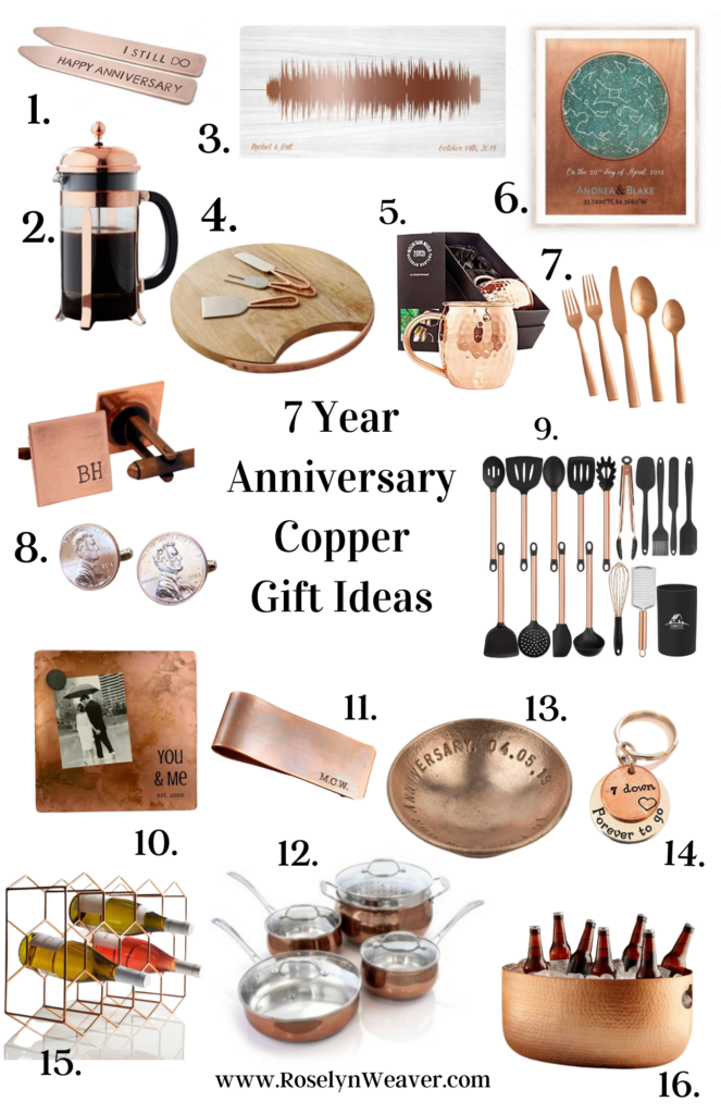 copper anniversary gift ideas