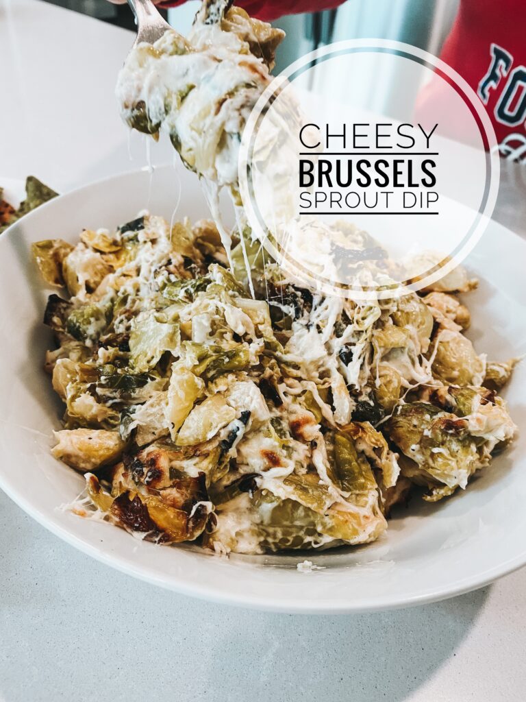 cheesy brussels sprout dip