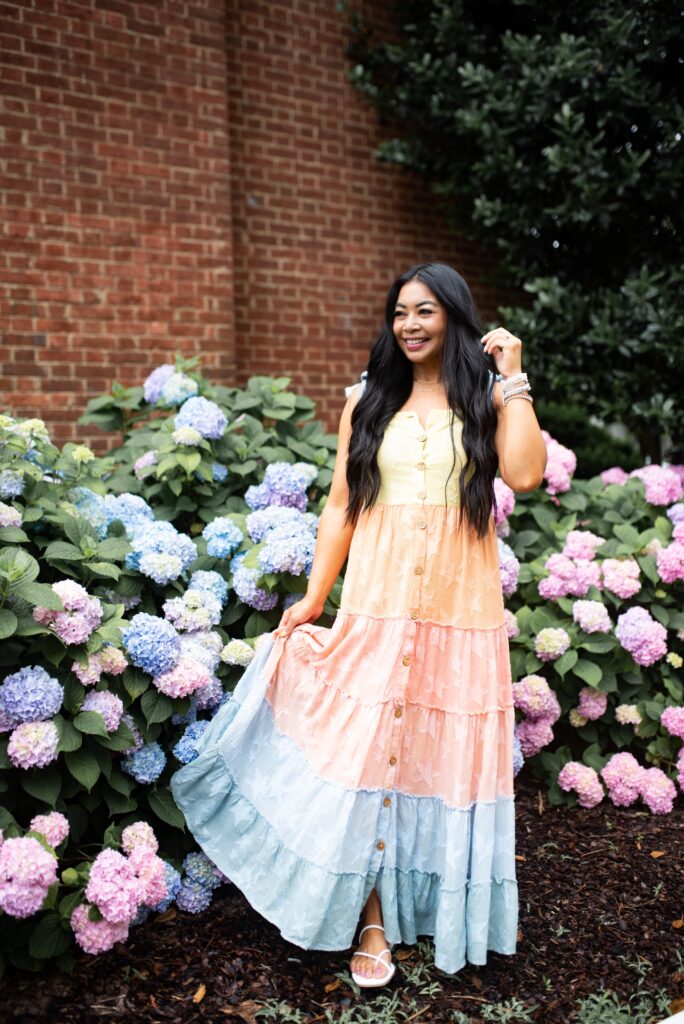 colorful maxi dress