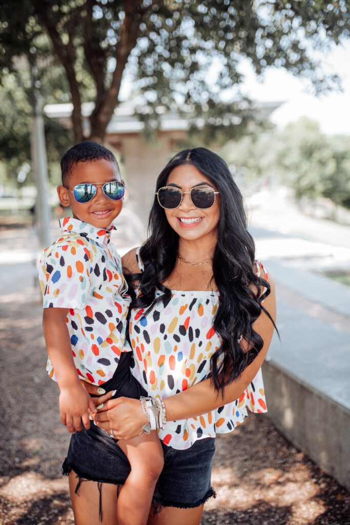 mommy and son matching outfits for pictures