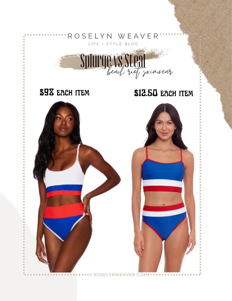 red white and blue swimsuits