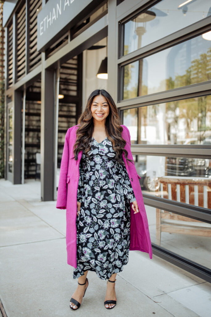 hot pink coat