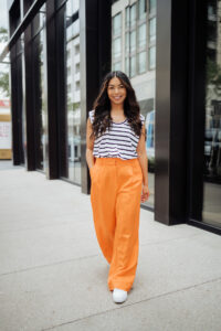 wide leg trouser trend