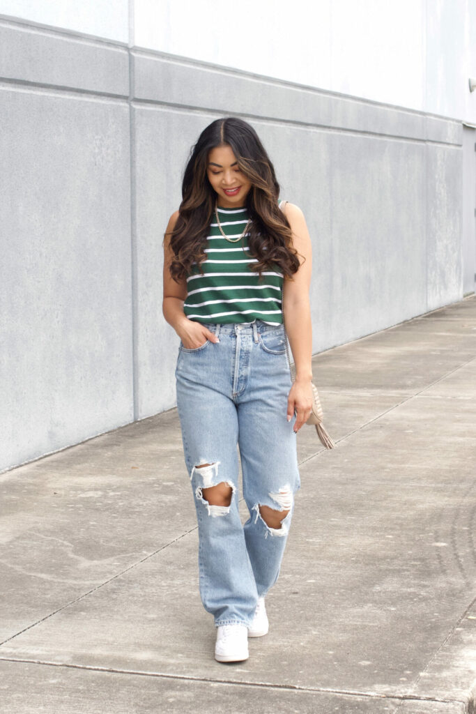 what to wear with boyfriend jeans
