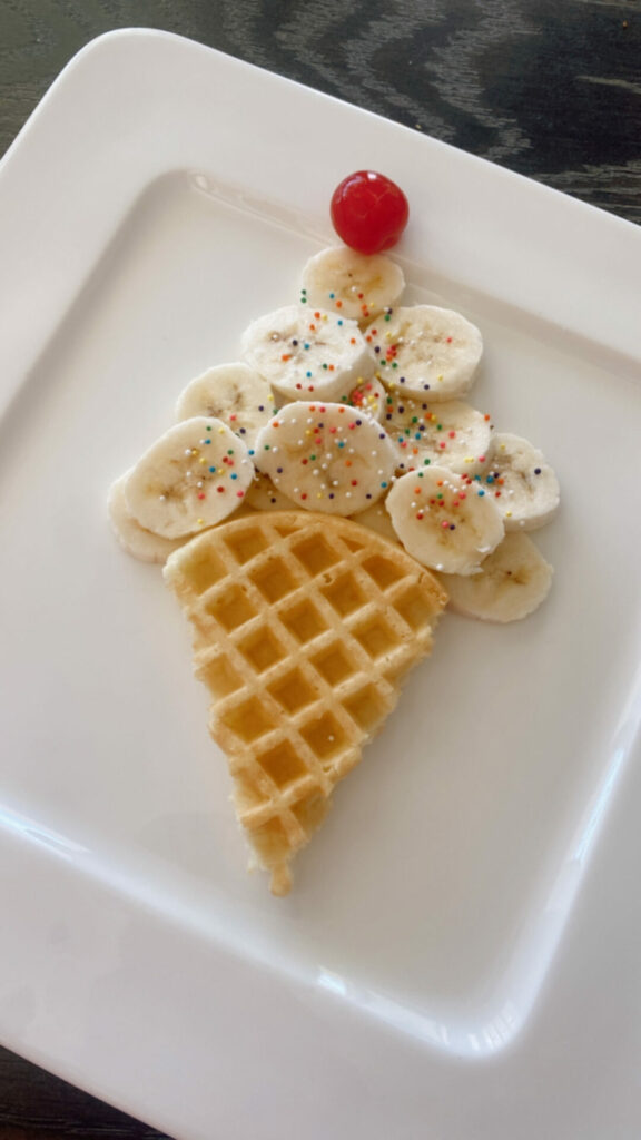 ice cream waffle idea