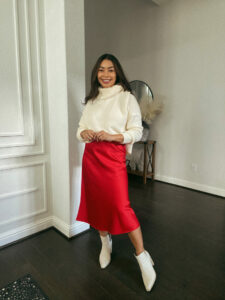 how to style a midi skirt