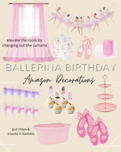 ballerina party decor