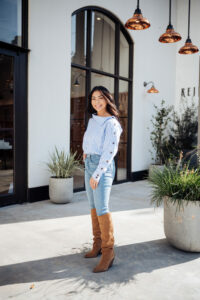 stylish outfits with skinny jeans