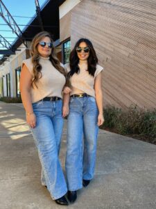 how to style wide leg jeans