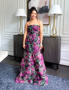 floral ball gown