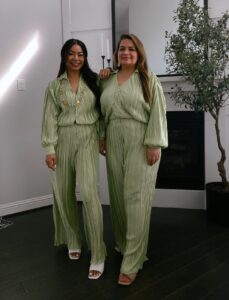 two piece plisse set from amazon