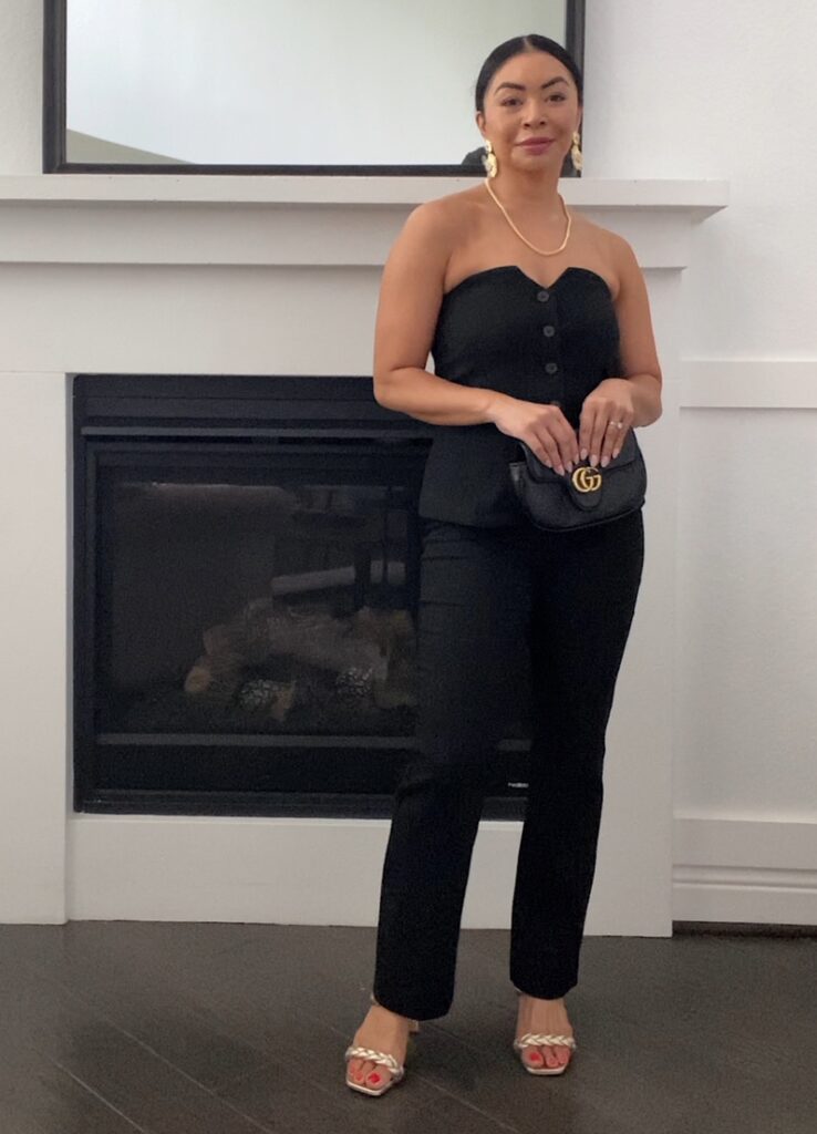 all Black date night outfit
