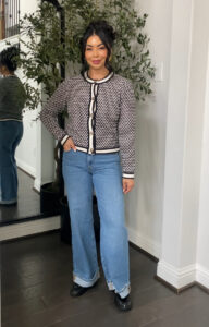 styling wide leg Denim